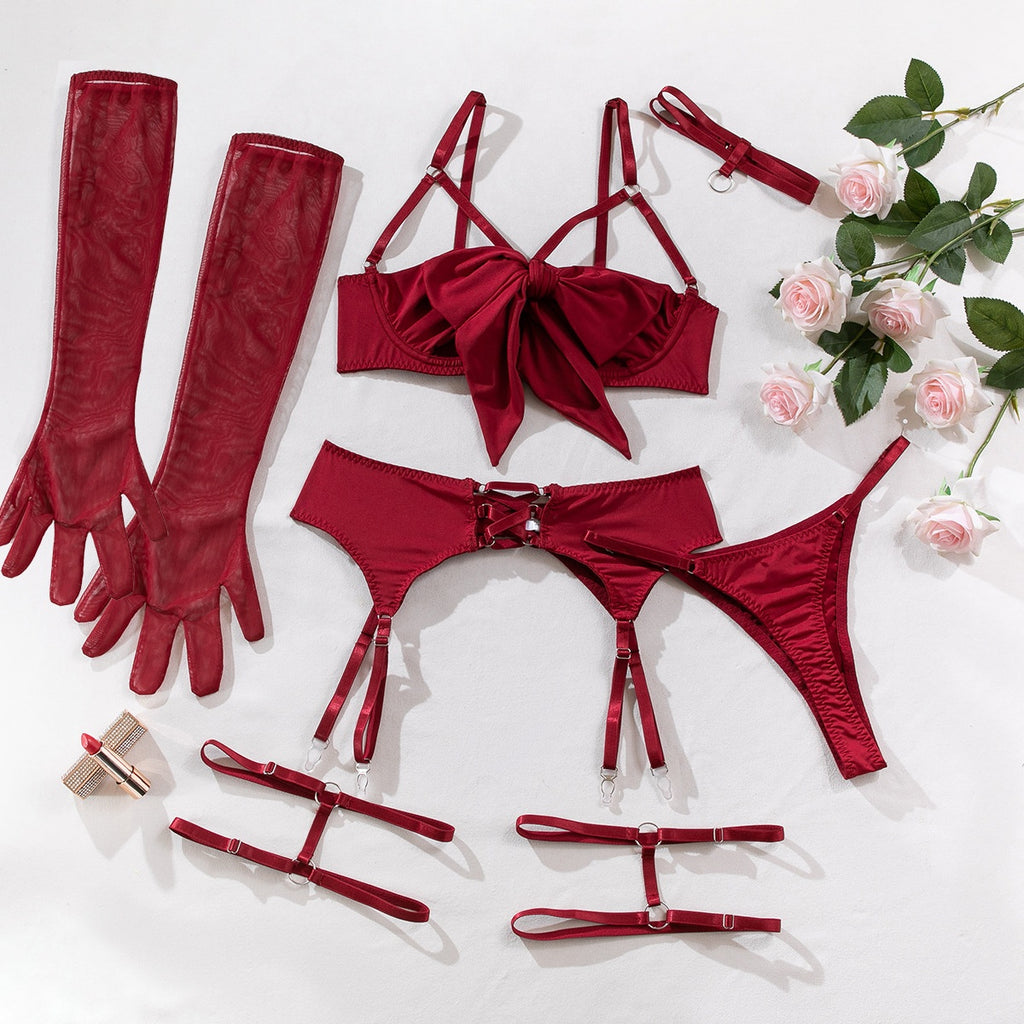 Hollow Out Push-Up Four-Piece Set